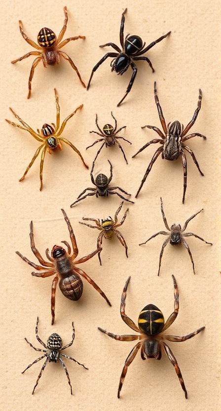 Spiders — identification photo